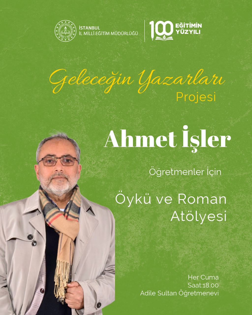 Etkinlik Yazar Ahmet İşler ile Öykü ve Roman Atölyesi