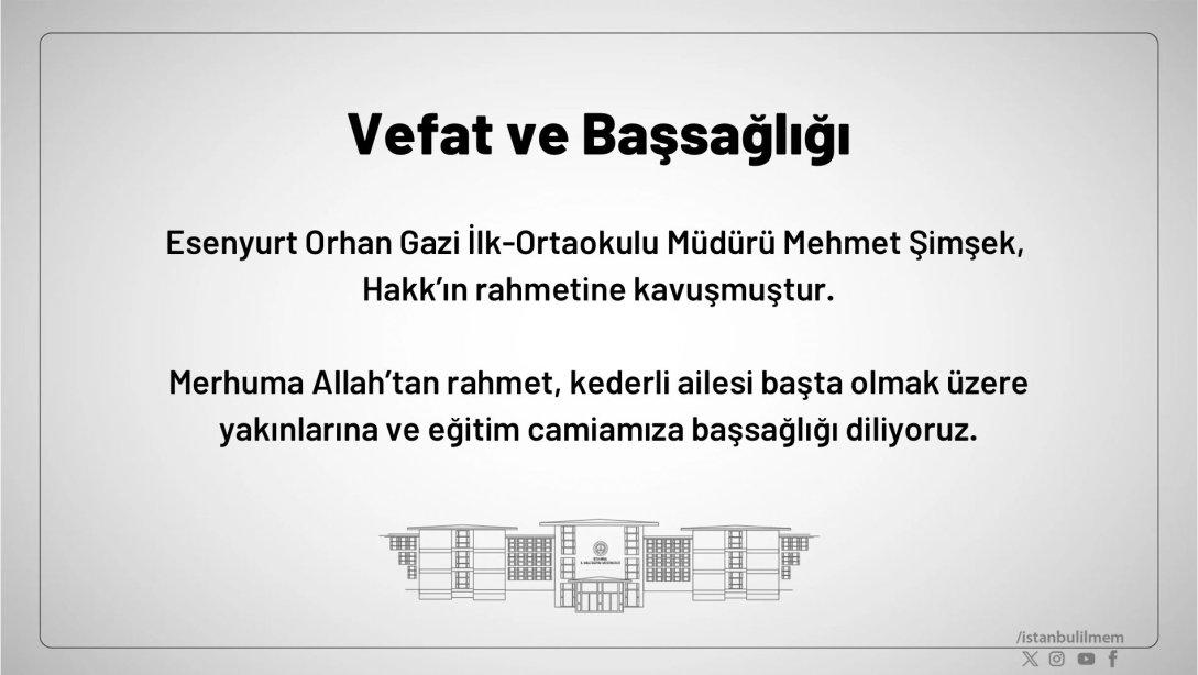 VEFAT ve BAŞSAĞLIĞI